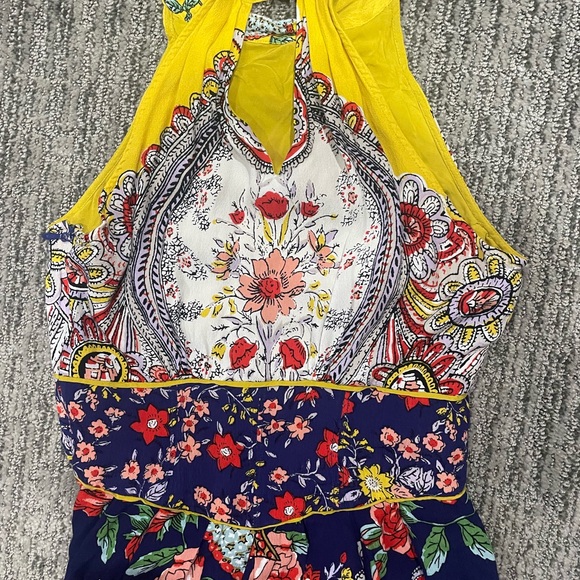 Anthropologie Maeve Myriam halter floral maxi dress size 4 - Picture 4 of 10